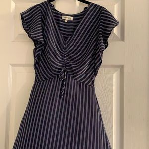 Blue striped dress